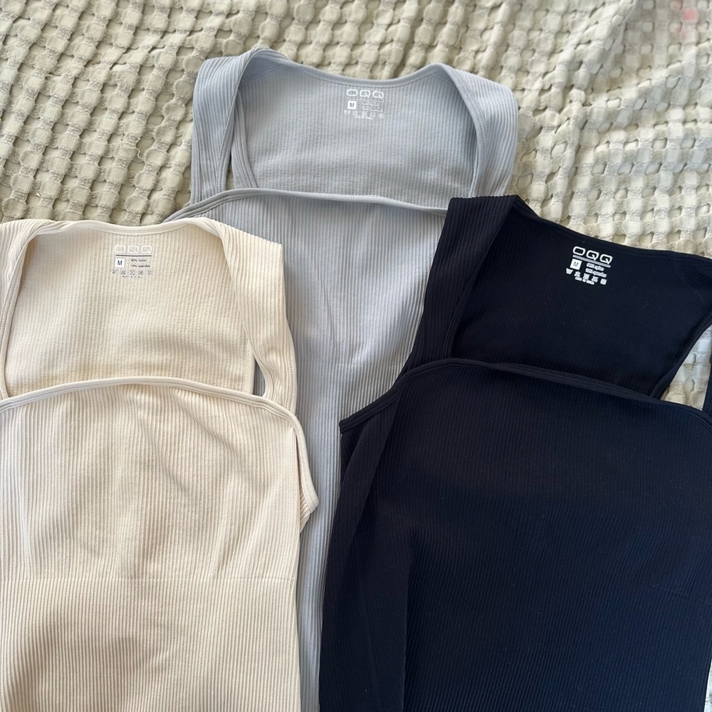 Aritzia Ribbed Tank Tops Set